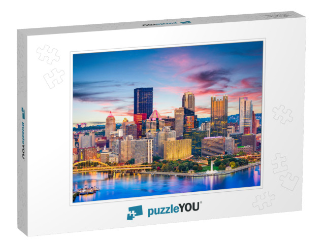 Pittsburgh, Pennsylvania, USA Downtown City Skyline on the... Jigsaw Puzzle