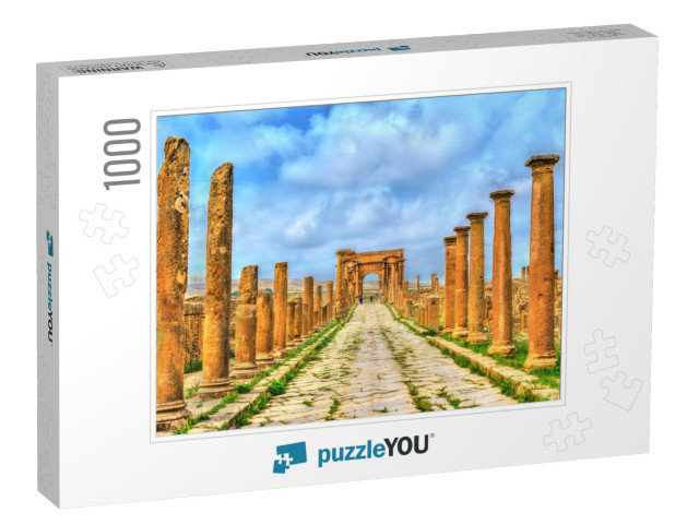 Timgad, Ruins of a Roman-Berber City, UNESCO Heritage in... Jigsaw Puzzle with 1000 pieces