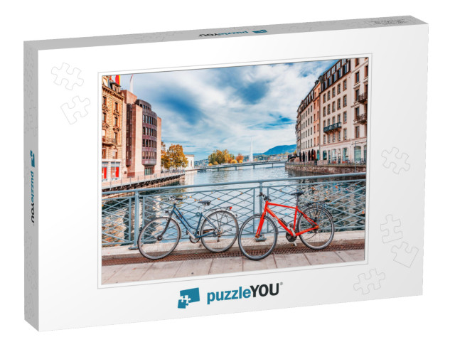 Switzerland, Geneva City. Classical View of Swiss Famous... Jigsaw Puzzle