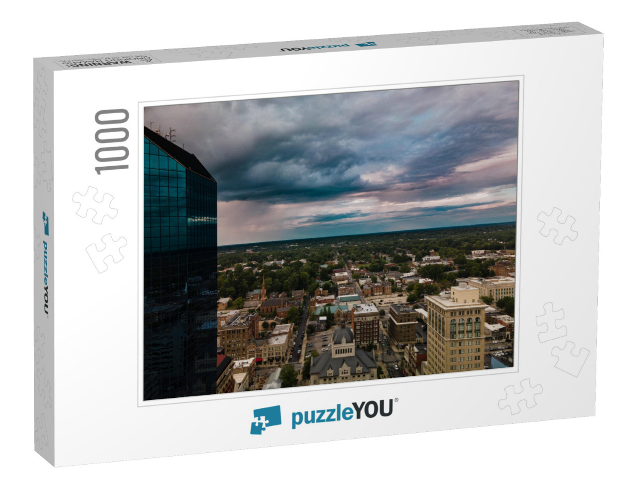 Aerial View of Downtown Lexington, Kentucky, Bluegrass Re... Jigsaw Puzzle with 1000 pieces