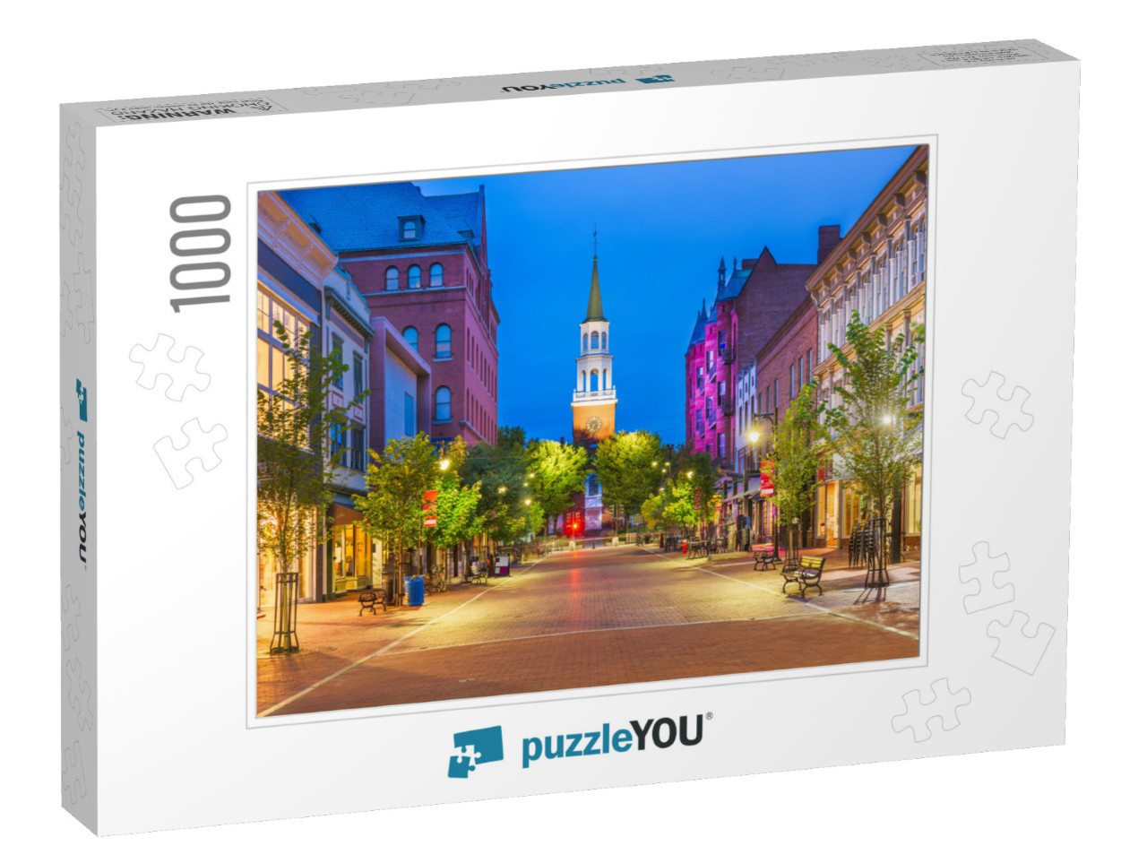 Burlington, Vermont, USA At Church Street Marketplace... Jigsaw Puzzle with 1000 pieces