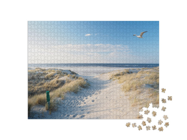 Beach, Dunes & North Sea... Jigsaw Puzzle with 1000 pieces