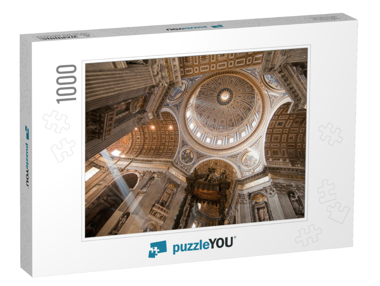 The Inside of the Dome of St. Peters Basilica in the Vati... Jigsaw Puzzle with 1000 pieces