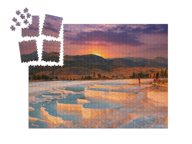 Beautiful Sunrise & Natural Travertine Pools & Terraces i... | SMART SORTED® | Jigsaw Puzzle with 1000 pieces