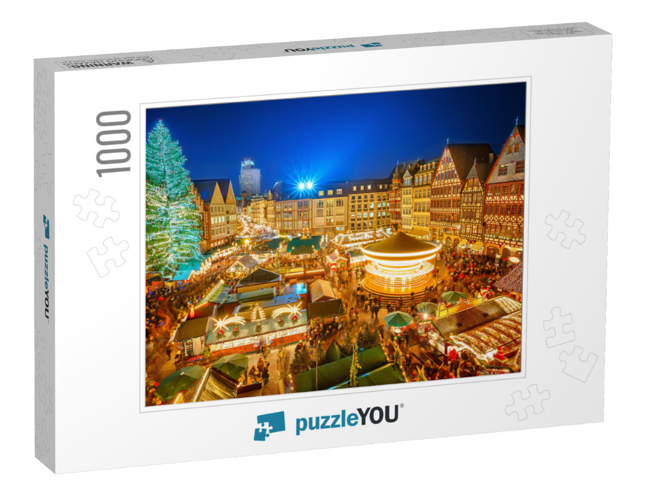 Traditional Christmas Market in the Historic Center of Fr... Jigsaw Puzzle with 1000 pieces