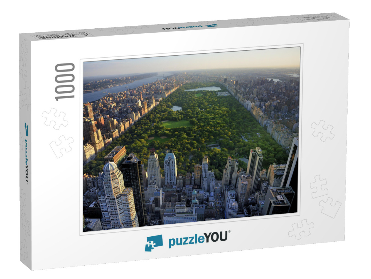 Central Park Aerial View, Manhattan, New York Park is Sur... Jigsaw Puzzle with 1000 pieces