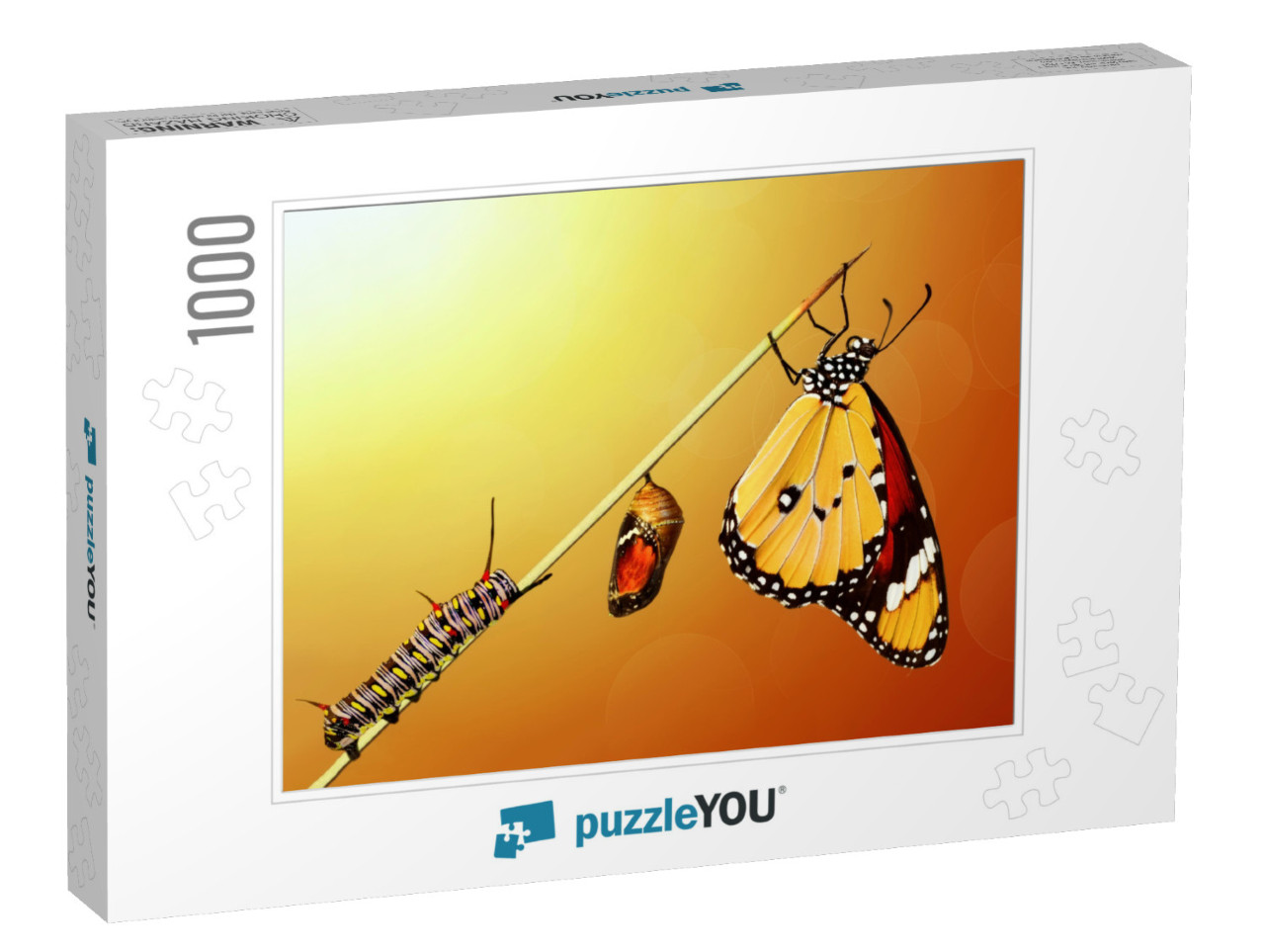 Amazing Moment, Monarch Butterfly, Pupae & Cocoons Are Su... Jigsaw Puzzle with 1000 pieces