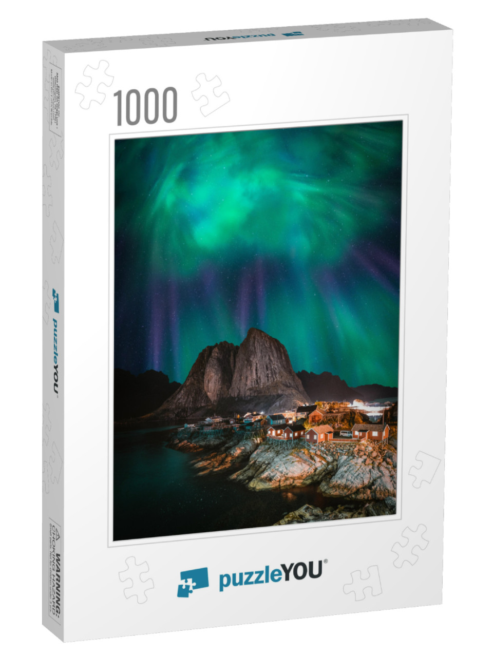 Northern Lights Aurora Borealis with Classic View of the... Jigsaw Puzzle with 1000 pieces