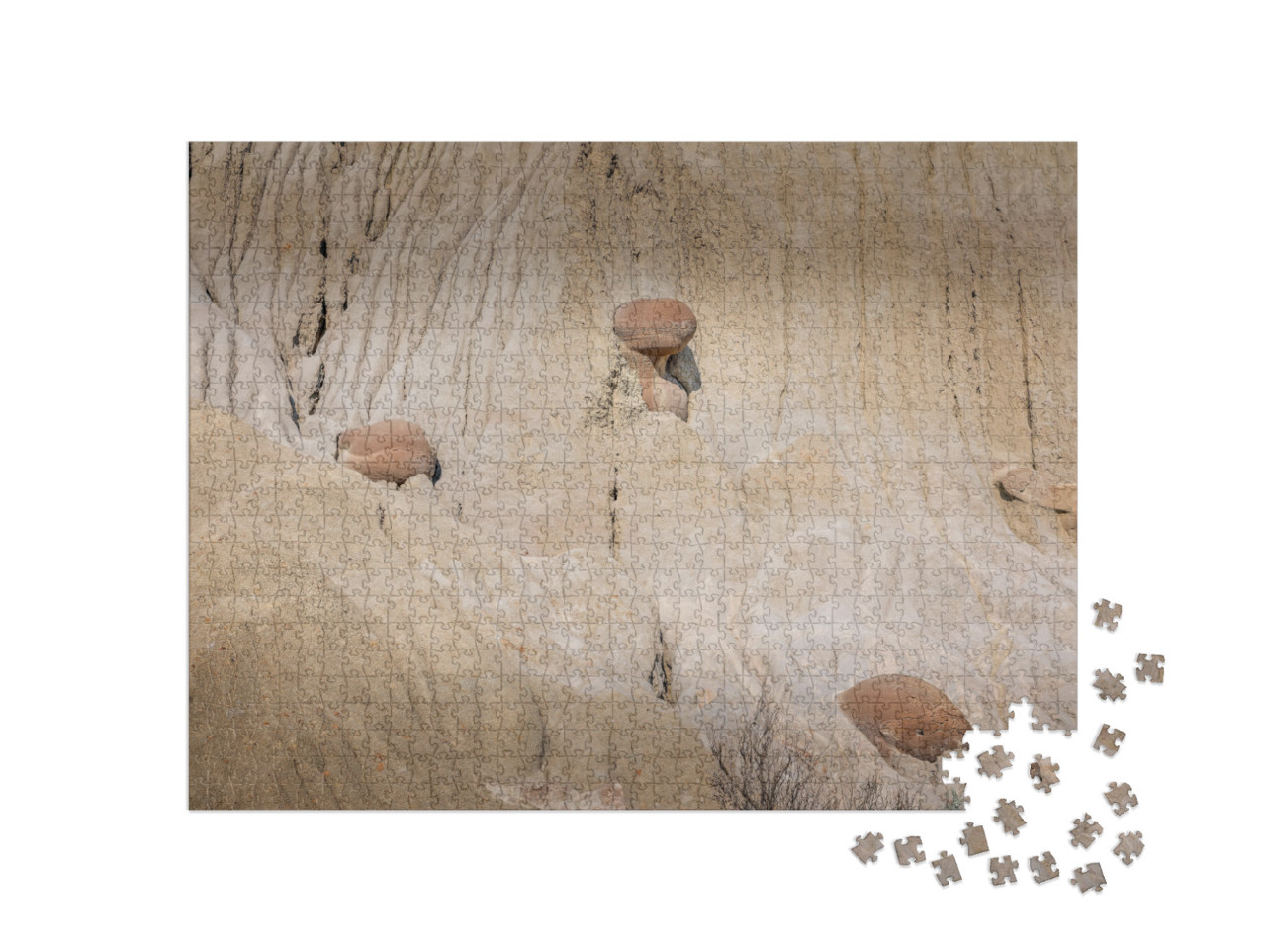 The Cannonball Concretions in the Theodore Roosevelt Nati... Jigsaw Puzzle with 1000 pieces