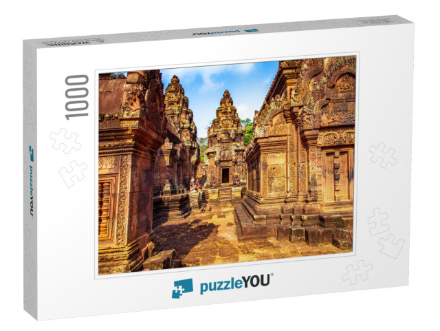 Banteay Srei or Banteay Srey, the Ancient Cambodian Templ... Jigsaw Puzzle with 1000 pieces