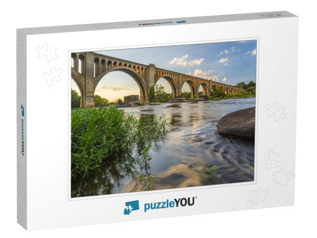 This Concrete Arch Railroad Bridge Spanning the James Riv... Jigsaw Puzzle