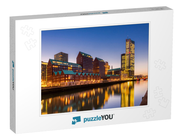 Modern Architecture & Skyline of Rotterdam, Netherlands... Jigsaw Puzzle