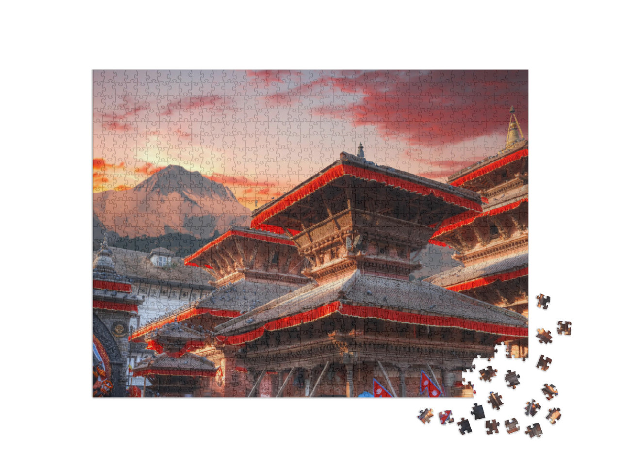 Patan. Ancient City in Kathmandu Valley. Nepal... Jigsaw Puzzle with 1000 pieces