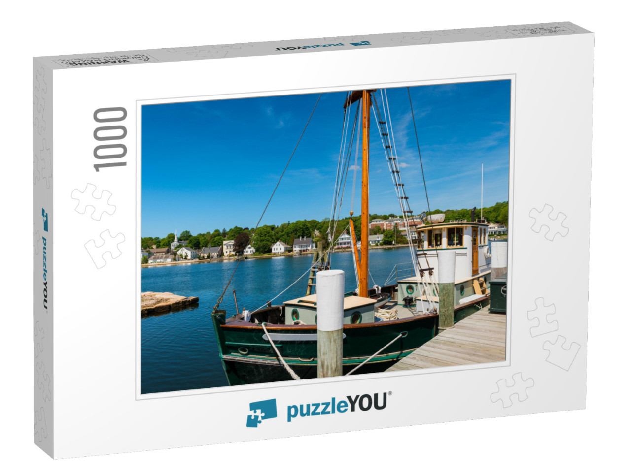 Fishing Boat At Mystic Seaport, Connecticut, New England... Jigsaw Puzzle with 1000 pieces