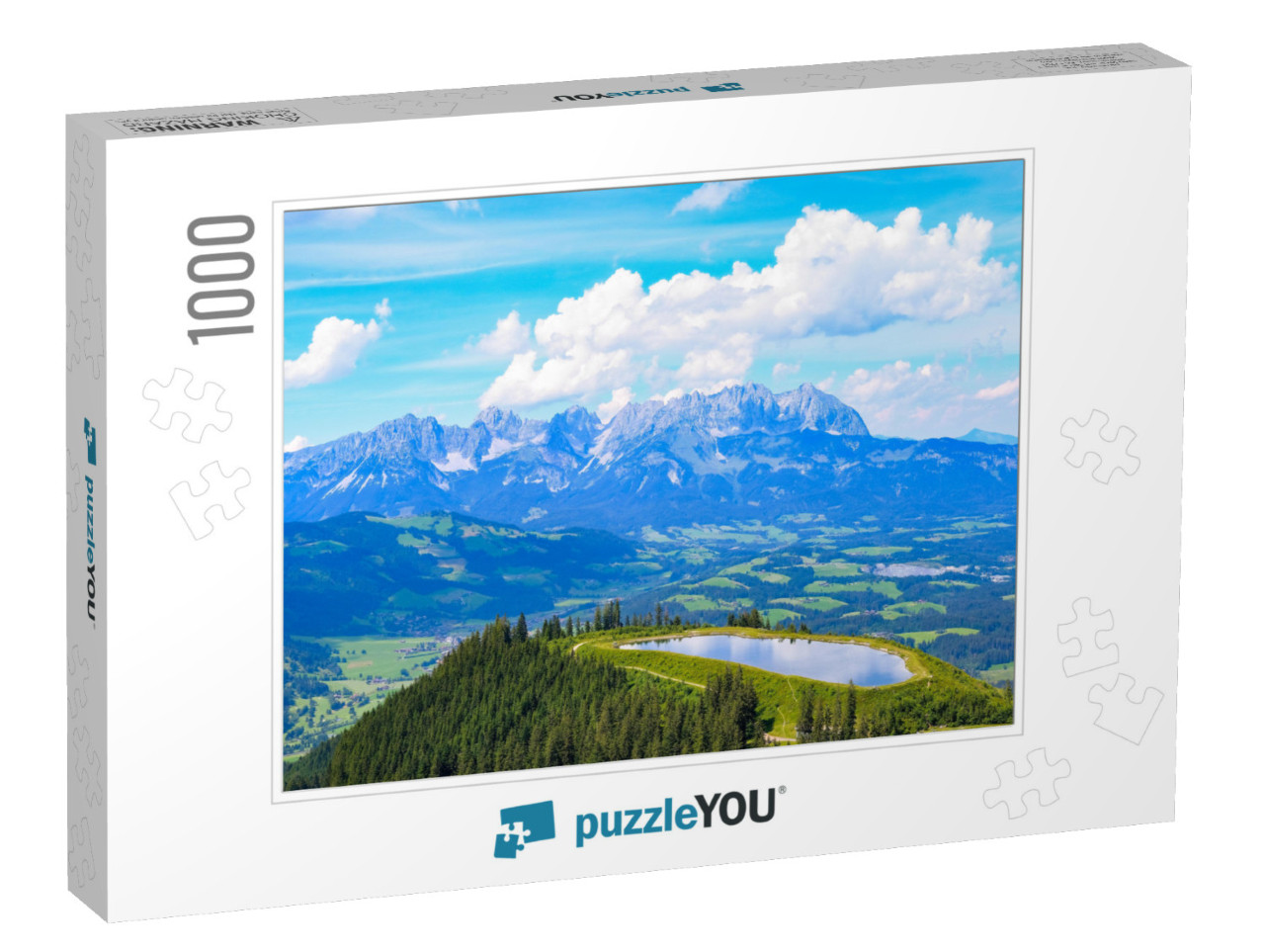 Walking Hiking Clouds Sky Green Alps Tirol Wilder Kaiser... Jigsaw Puzzle with 1000 pieces