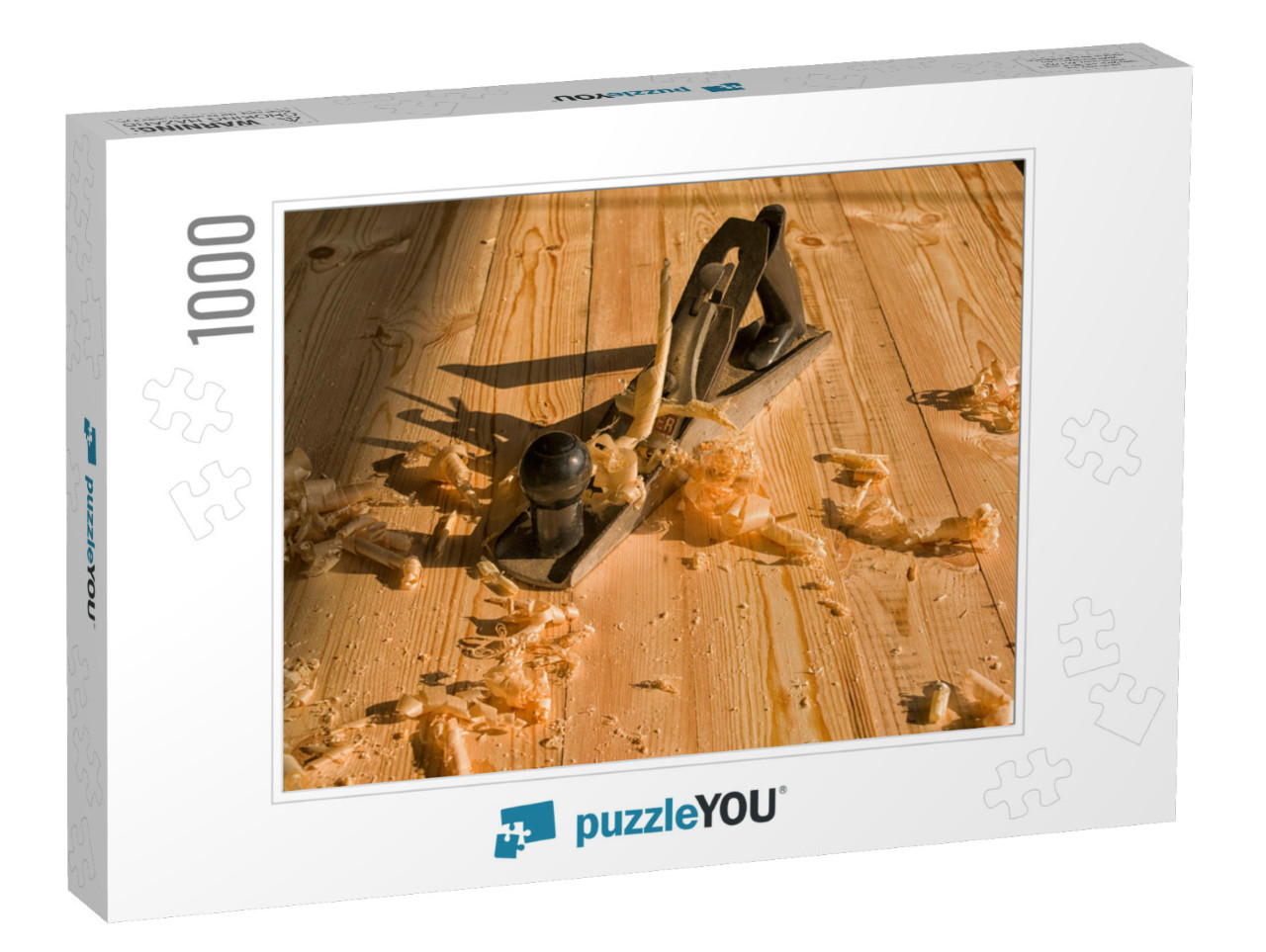 Joinery. Planing a Furniture Panel Made of Wood with a Ma... Jigsaw Puzzle with 1000 pieces