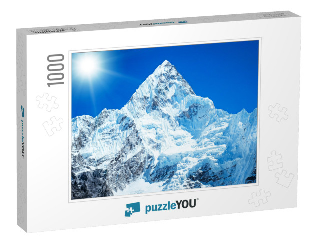 Mountain Peak Everest. Highest Mountain in the World. Nat... Jigsaw Puzzle with 1000 pieces