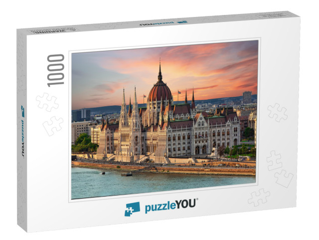 Beautiful Building of Parliament in Budapest, Popular Tra... Jigsaw Puzzle with 1000 pieces