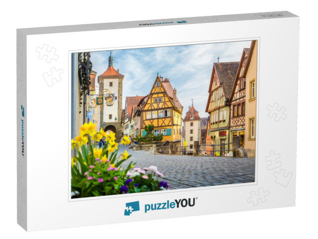 Classic View of the Medieval Town of Rothenburg Ob Der Ta... Jigsaw Puzzle