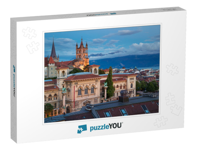 City of Lausanne. Cityscape Image of Downtown Lausanne, S... Jigsaw Puzzle