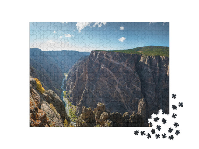 Painted Wall At the Black Canyon of the Gunnison National... Jigsaw Puzzle with 1000 pieces