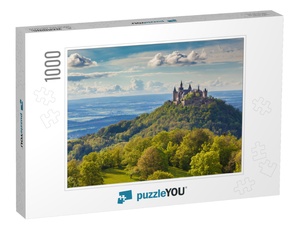 Aerial View of Famous Hohenzollern Castle, Ancestral Seat... Jigsaw Puzzle with 1000 pieces