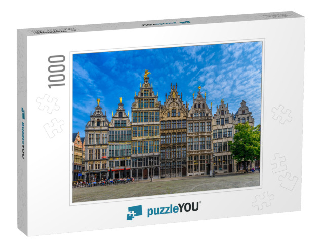 The Grote Markt Great Market Square of Antwerpen Antwerp... Jigsaw Puzzle with 1000 pieces