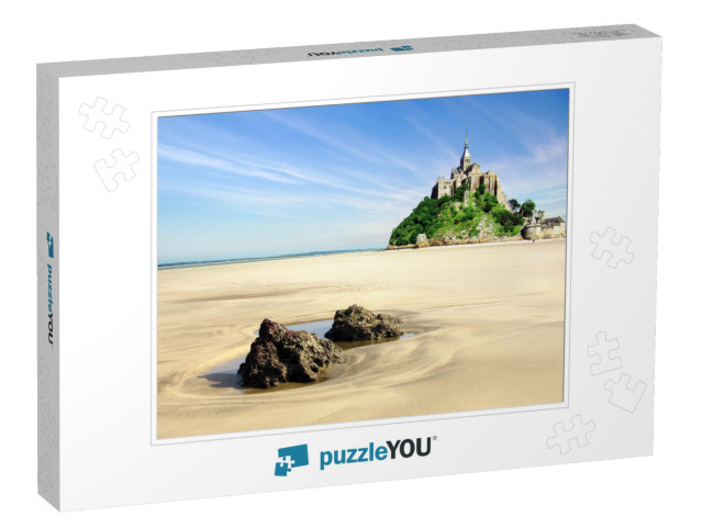 Mont Saint Michel with Boulders in the Foreground... Jigsaw Puzzle