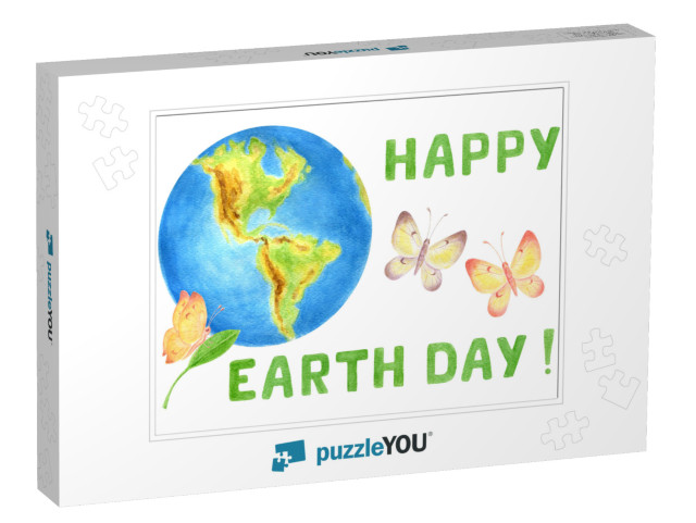 Earth Day Concept for Banner, Poster or Greeting C... Jigsaw Puzzle