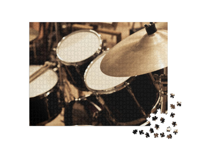 Detail of a Drum Kit... Jigsaw Puzzle with 1000 pieces