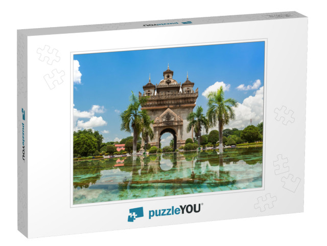 Patuxai Monument in Vientiane... Jigsaw Puzzle