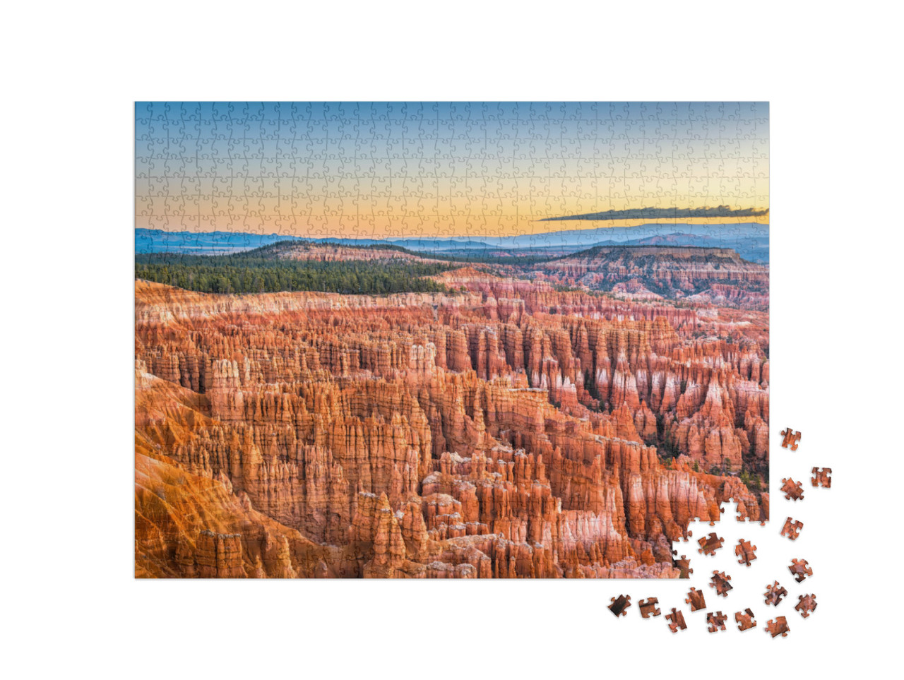 Bryce Canyon National Park, Utah, USA At Dawn... Jigsaw Puzzle with 1000 pieces