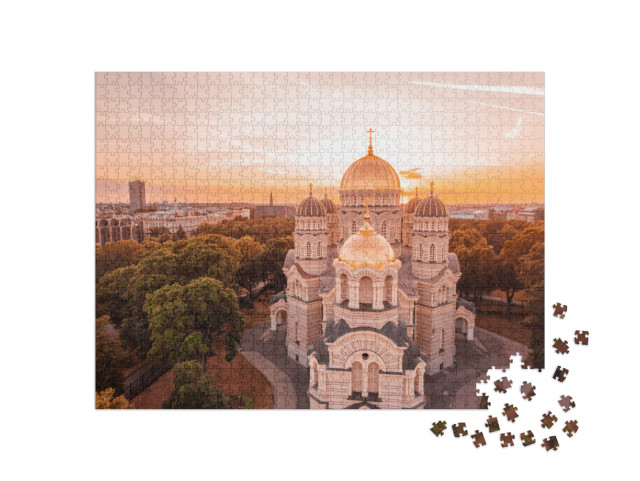 Cathedral of the Nativity of Christ in Riga, Latvia... Jigsaw Puzzle with 1000 pieces