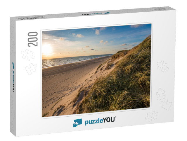 North Sea Beach, Jutland Coast in Denmark... Jigsaw Puzzle with 200 pieces