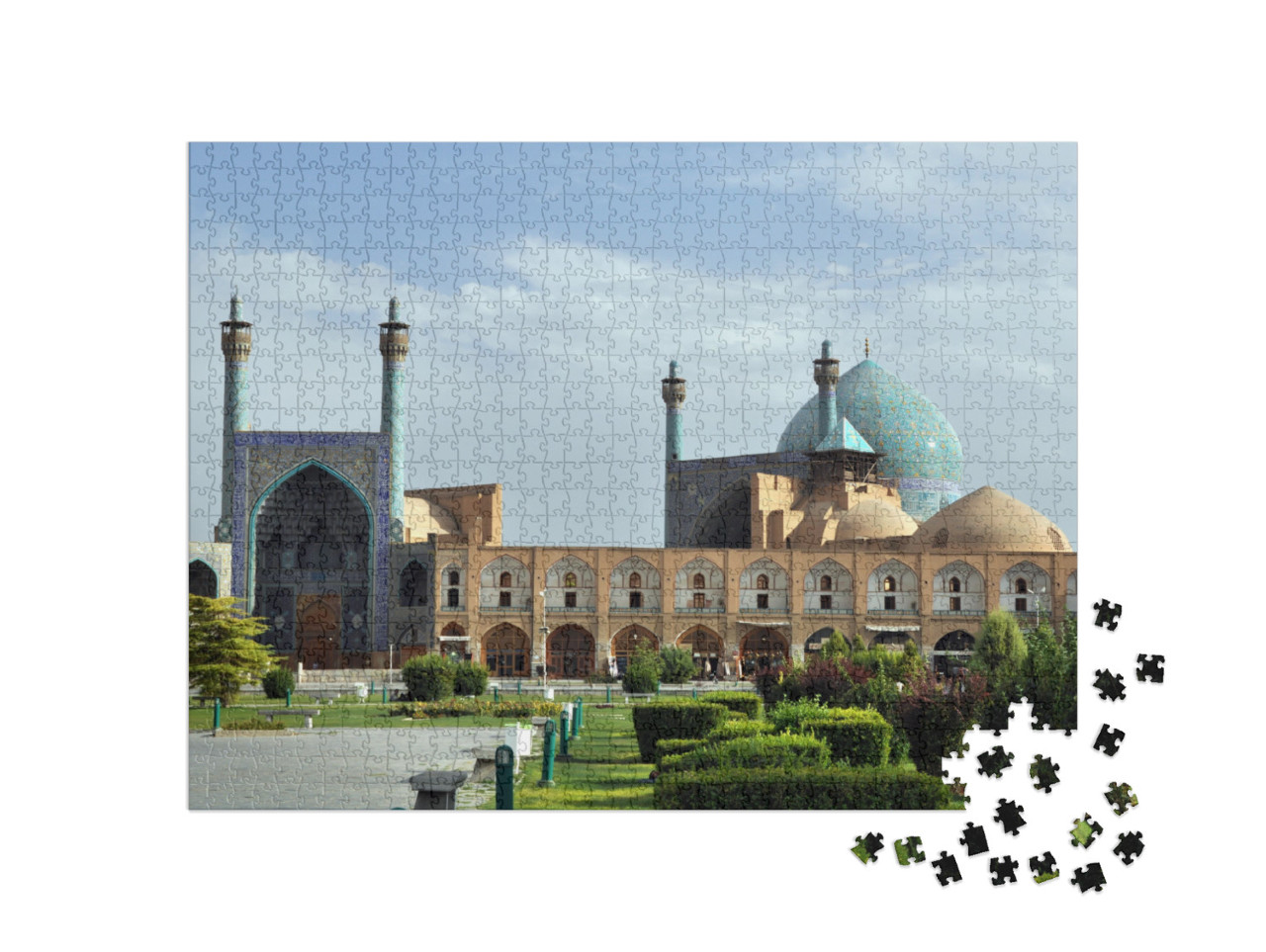 Esfehan Mosque... Jigsaw Puzzle with 1000 pieces