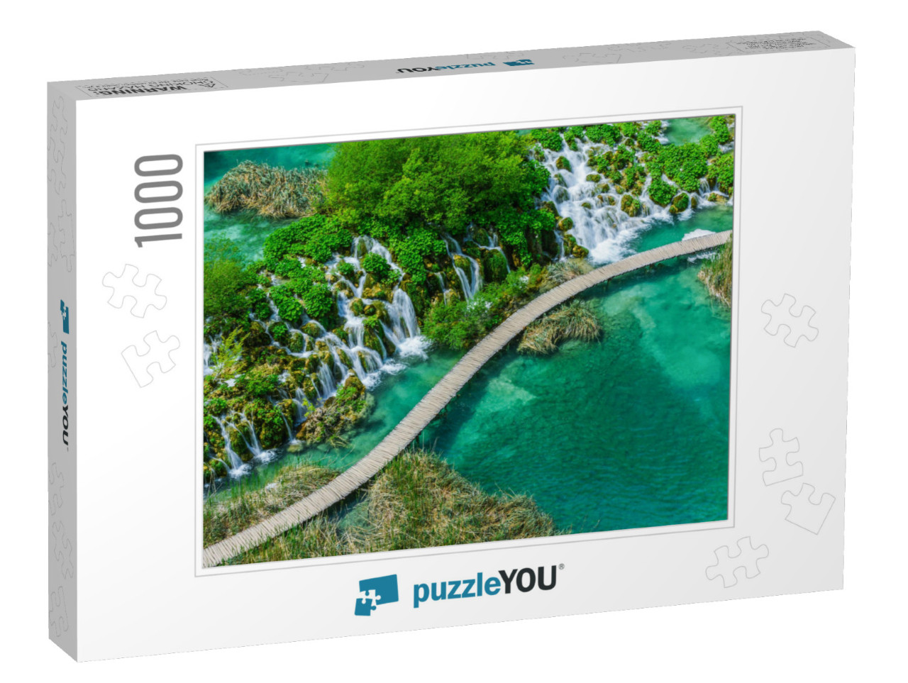 Lakes of the Plitvice Lakes National Park in Croatia... Jigsaw Puzzle with 1000 pieces