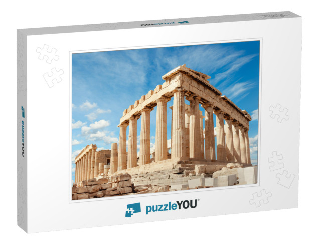 Parthenon Temple on a Bright Day. Acropolis in Athens, Gr... Jigsaw Puzzle