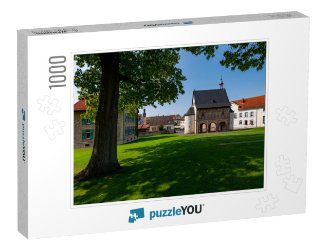 Lorsch Abbey with Kings Hall & Monastery Mound Near Worms... Jigsaw Puzzle with 1000 pieces