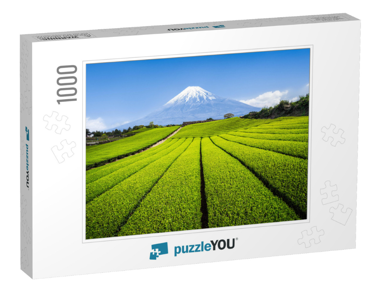 Mount Fuji with Green Tea Plantation, Shizuoka Prefecture... Jigsaw Puzzle with 1000 pieces