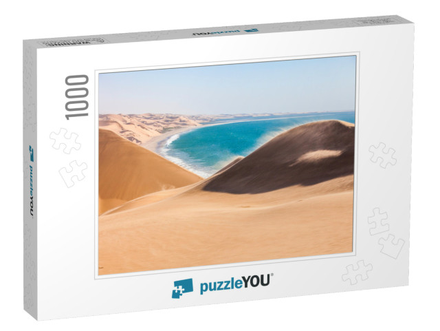 The Namib Desert Along Side the Atlantic Ocean, Southern... Jigsaw Puzzle with 1000 pieces