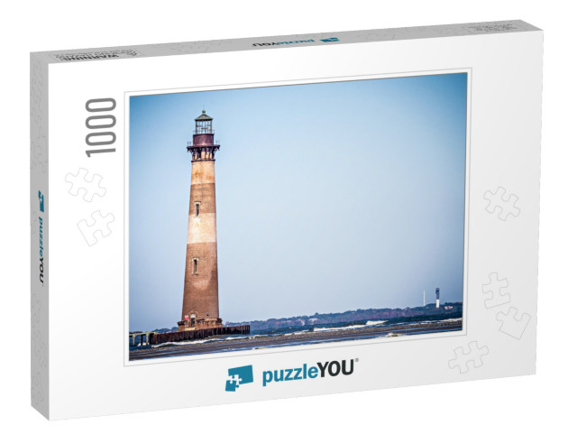 Morris Island Lighthouse on a Sunny Day... Jigsaw Puzzle with 1000 pieces