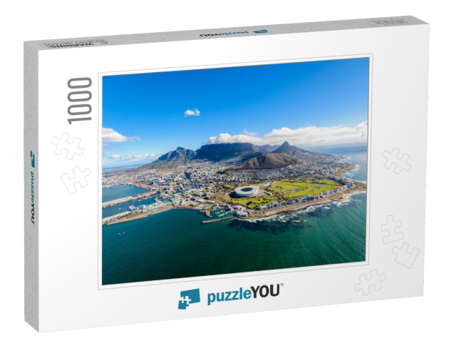 Aerial View of Cape Town, South Africa on a Sunny Afterno... Jigsaw Puzzle with 1000 pieces