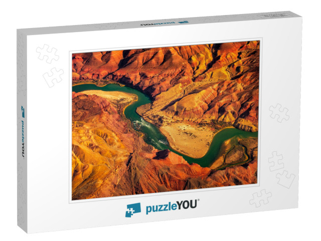 Aerial Landscape View of Colorado River in Grand Canyon... Jigsaw Puzzle