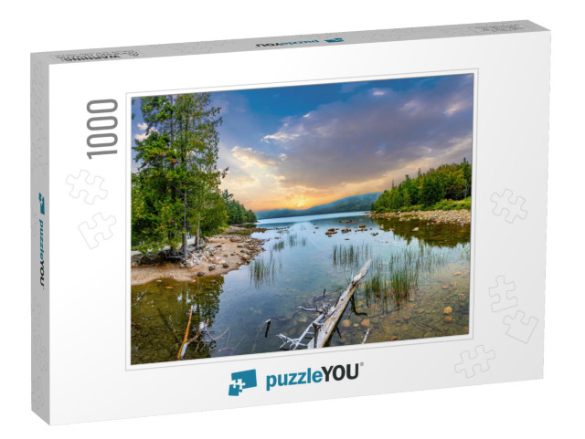 Scenic Lake Jordan in Arcadia National Park, Bar Harbor... Jigsaw Puzzle with 1000 pieces