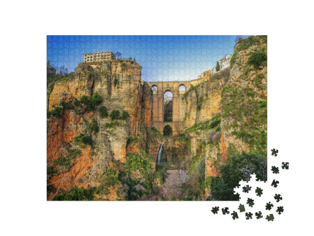 The Village of Ronda in Andalusia, Spain. This Photo Made... Jigsaw Puzzle with 1000 pieces