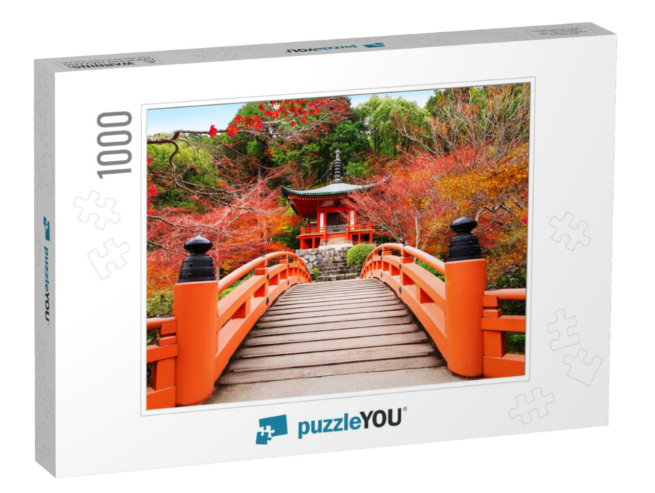 Japanese Autumn Fall. Kyoto Daigoji Temple. Famous Temple... Jigsaw Puzzle with 1000 pieces