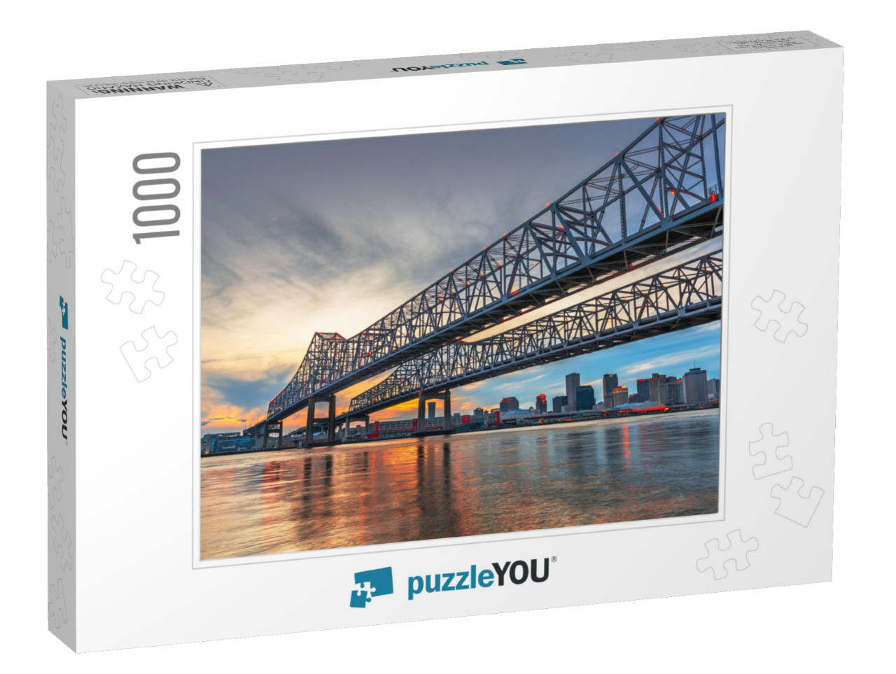 New Orleans, Louisiana, USA At Crescent City Connection Br... Jigsaw Puzzle with 1000 pieces