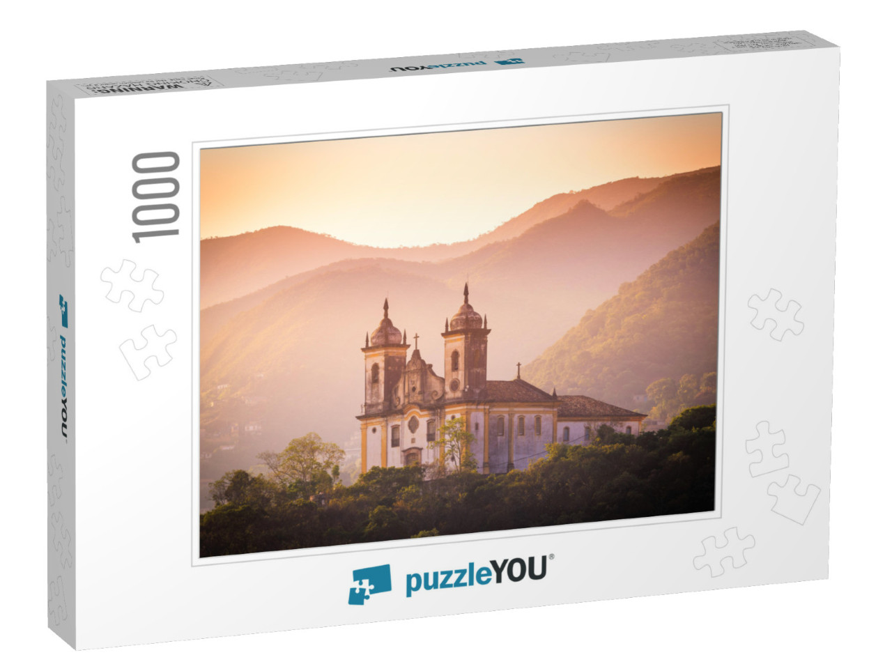 A Church At Ouro Preto, Minas Gerais, Brazil. Ouro Preto... Jigsaw Puzzle with 1000 pieces