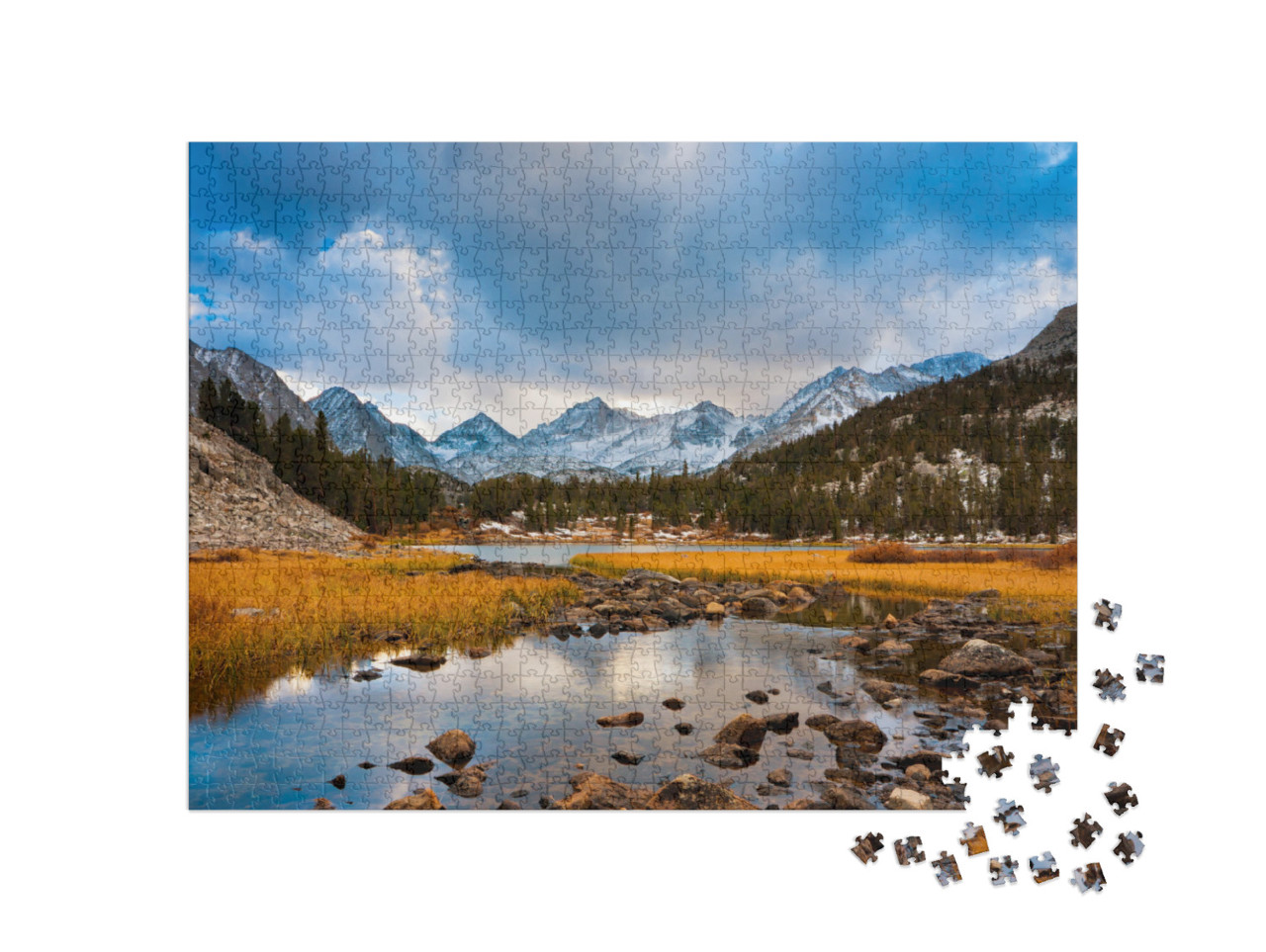 Amazing Landscape, Beautiful Mountain Sunset... Jigsaw Puzzle with 1000 pieces