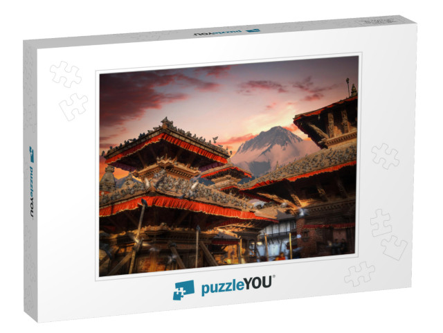 Temples of Durbar Square in Bhaktapur, Kathmandu Valley... Jigsaw Puzzle